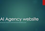 create an ai agency landing page with integrated examples